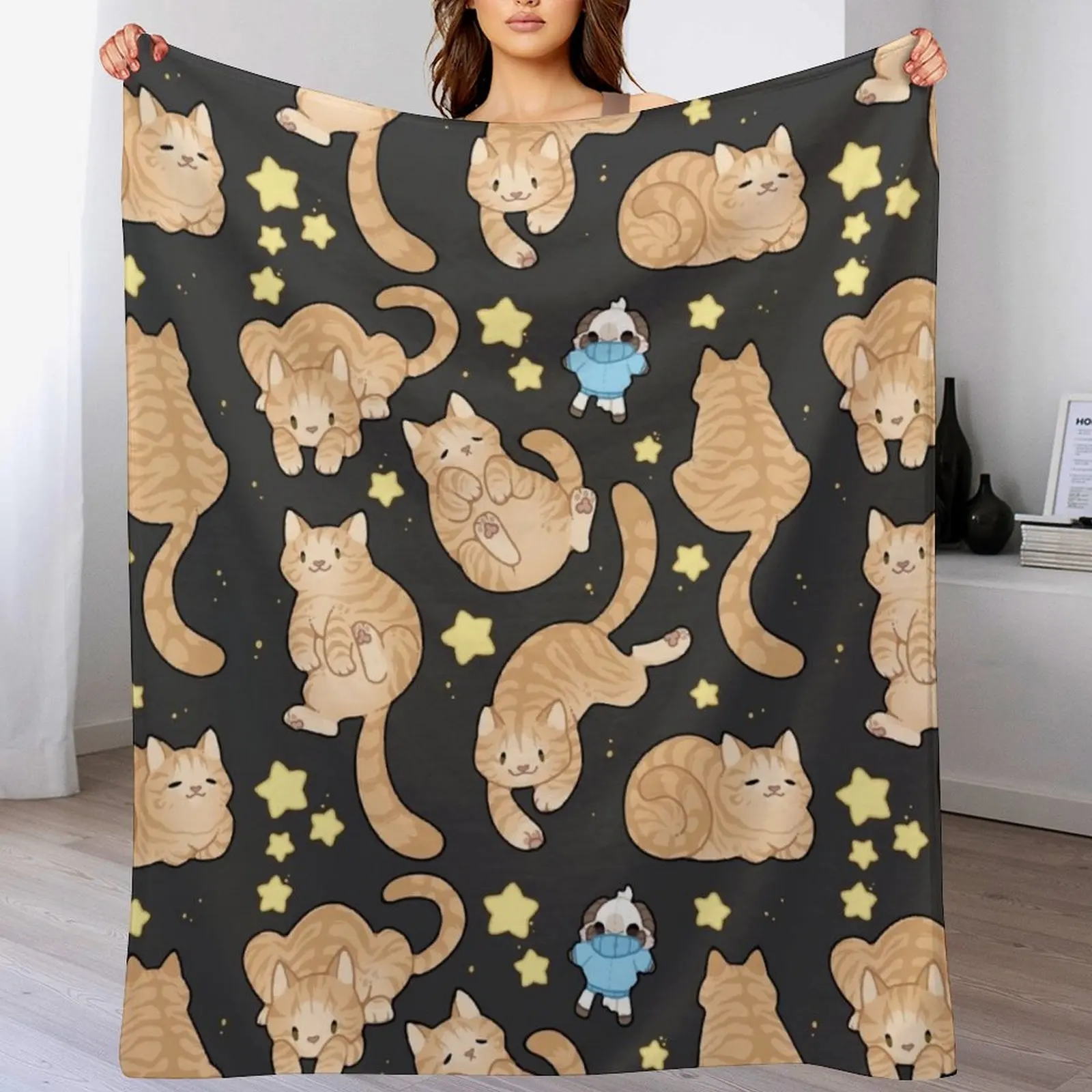 

Starry Jambo Throw Blanket Lightweight Warm Blanket for Travel Camping