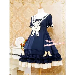 Classic Sailor Style Manica Corta Lolita Vestito da Fragola Strega