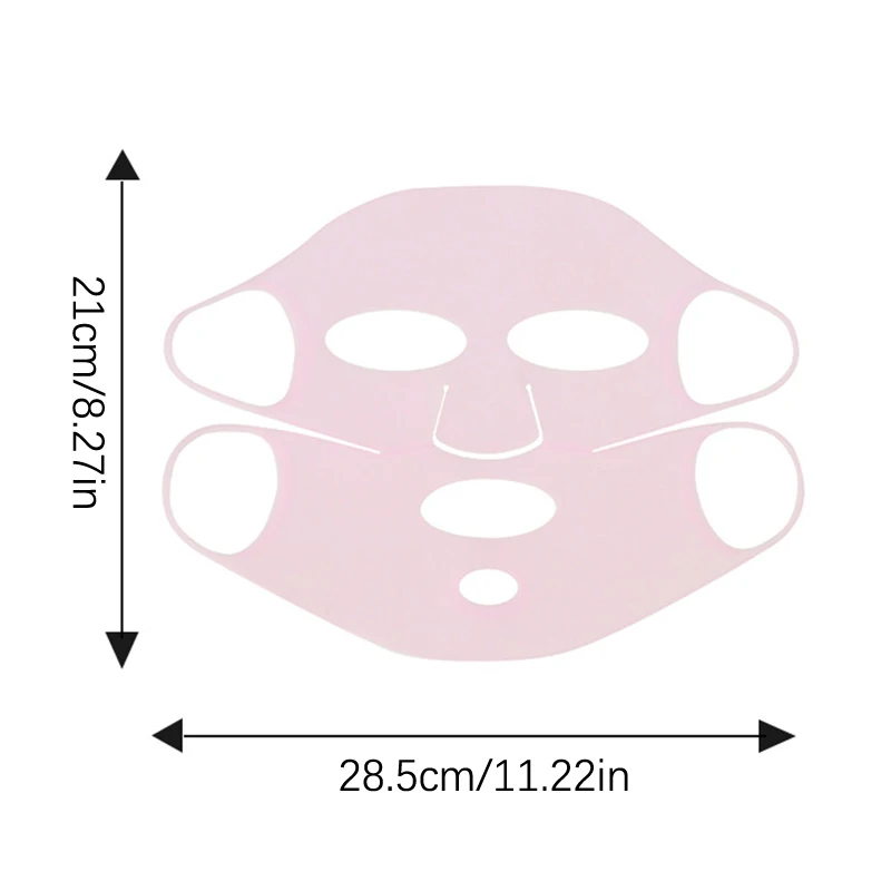 Silicone Face Mask Women Skin Care Moisturizing Lifting Firming Anti Wrinkle Reusable Gel Sheet Mask Facial Skin Care Tool