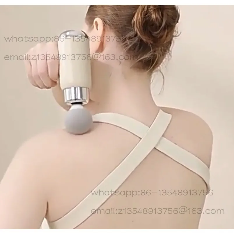 Extended Head Fascia Gun Girls Sports Mini Portable Rechargeable Fitness Massager Factory Direct Sales