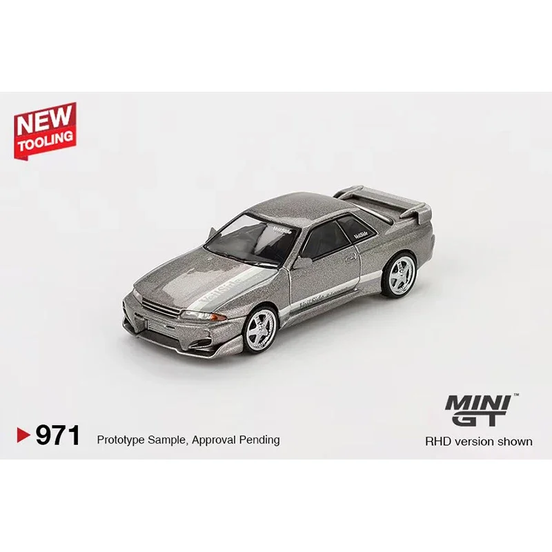 PreSale MINIGT 971 1:64 Nissan Skyline GT-R R32 Veilside Combat C-I Veilside Combat Grey Diecast Diorama Model Collection Toys