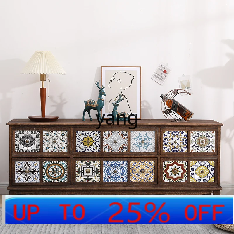 

LH Painted Living Room Wooden Floor TV Table Small Apartment TV Cabinet