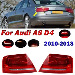 4H0945095 4H0945096 Car Outside LED Tail Light For Audi A8 D4 2010-2013 Reversing Warning Brake Signal Lamp Taillight Assembly