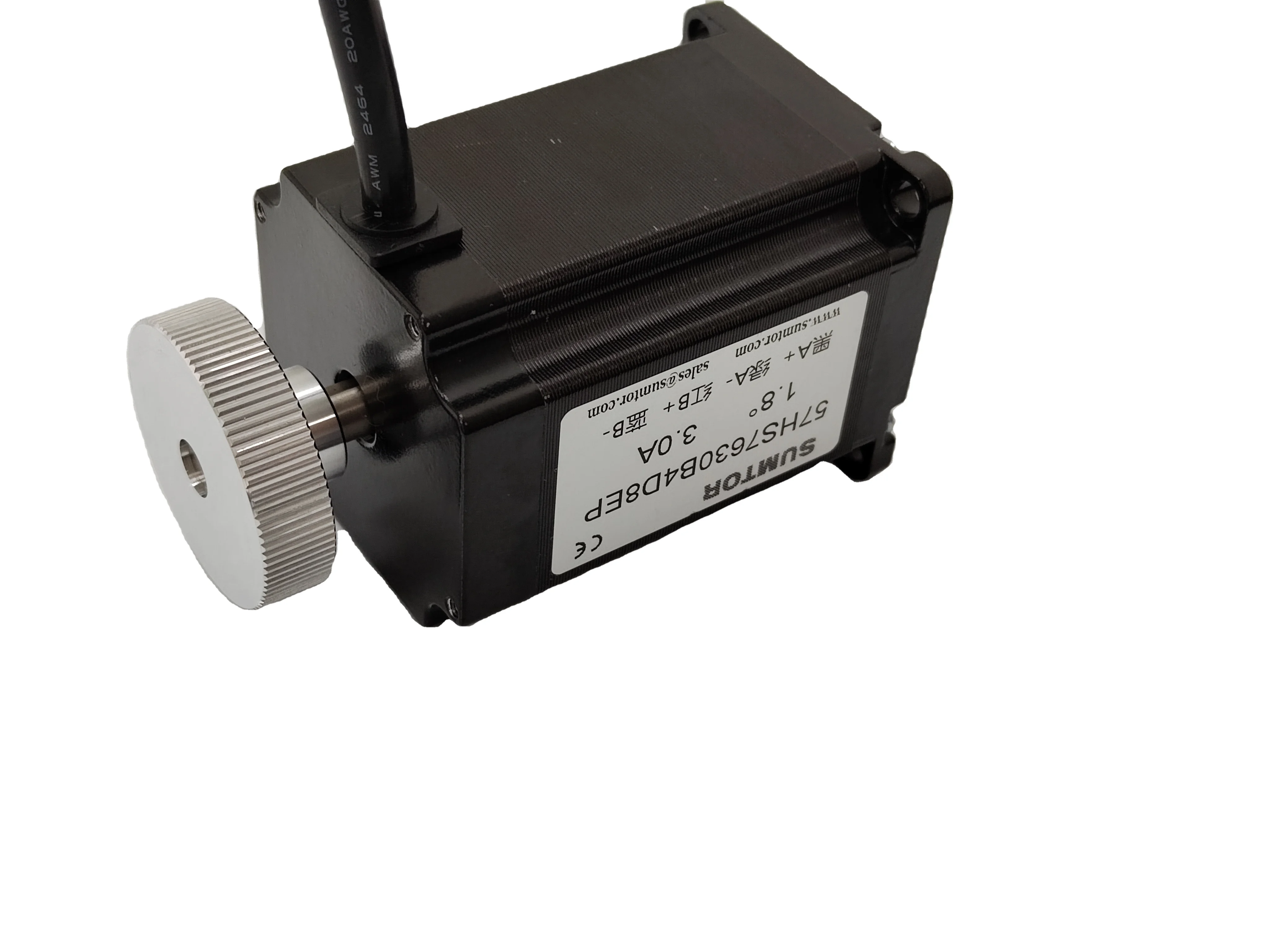 มอเตอร์สเต็ปเปอร์ 57HS7630B4D8EP ของแท้ Nema 23 มอเตอร์สเต็ปเปอร์แบบเพลาคู่พร้อมล้อ สำหรับอุตสาหกรรมเครื่องกล