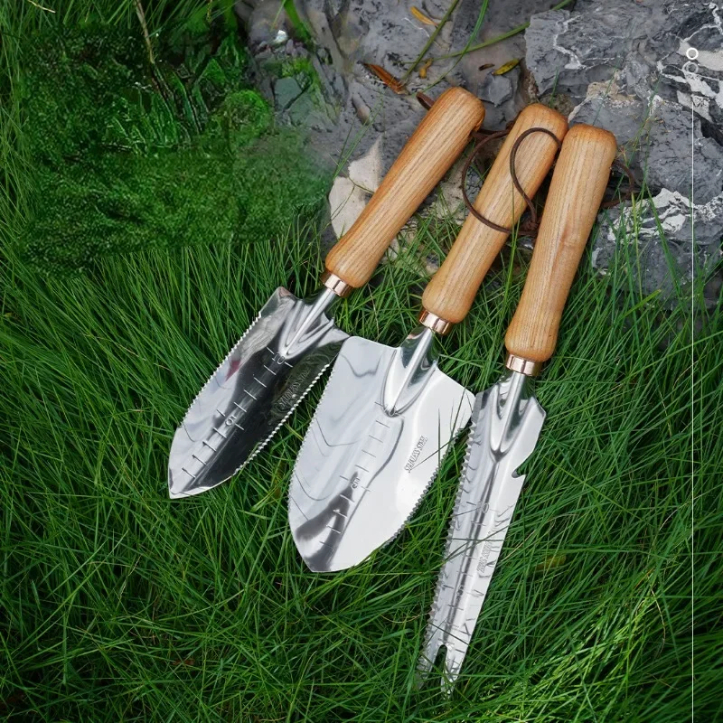 

Stainless Steel Weeding Shovel Garden Weeding Potted Planting Multifunctional Root Picking Shovel Manual Weeding Tools