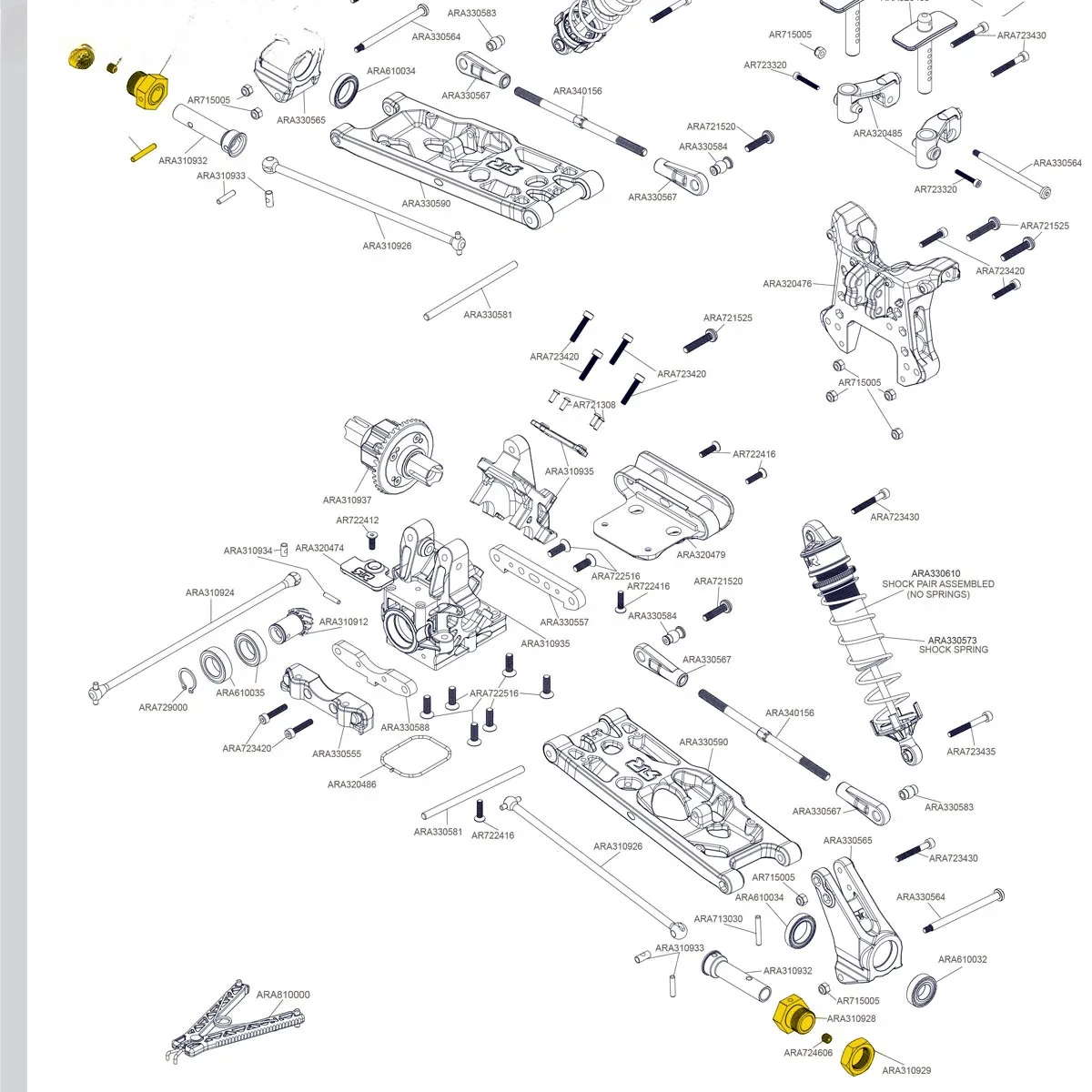 Abdeckung für Sechskantmuttern aus Aluminium # ARA 310928   ARA 310929   für RC Arrma 1/5 Kraton ARA 110002   ARA5208 Outcast ARA5810 ARA5210 Zubehör