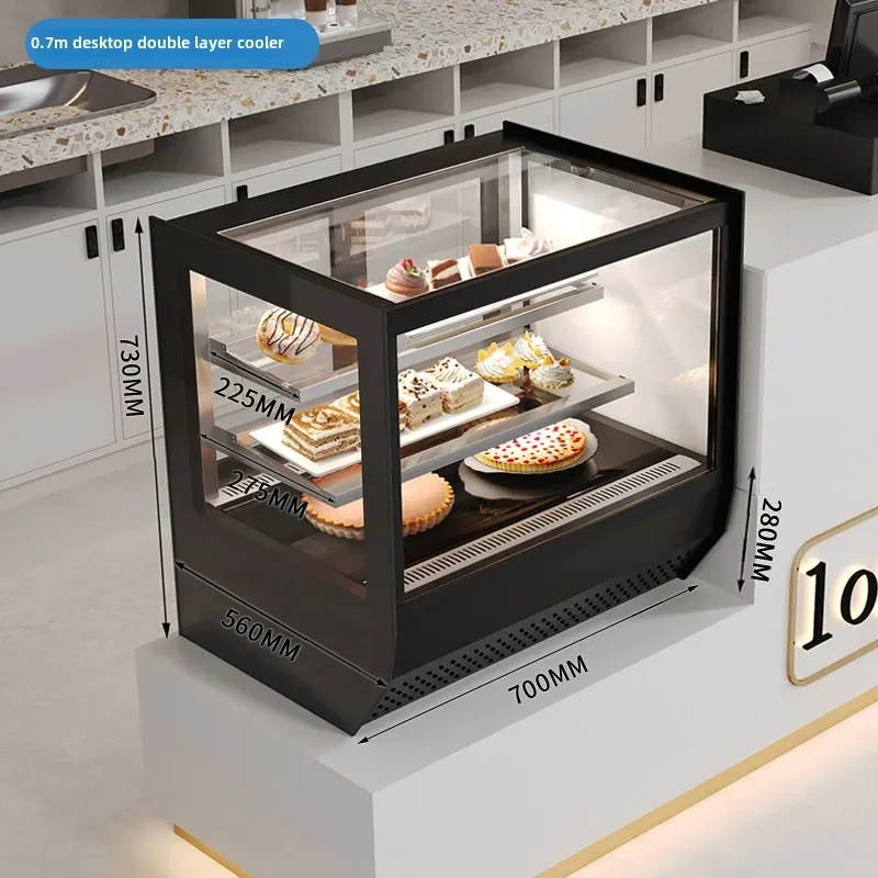 Dessert refrigerator Small cake display cabinet Air-cooled fruit deli fresh-keeping cabinet
