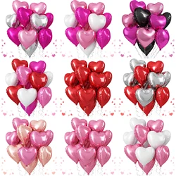 18inch Red Heart Foil Balloons Valentines Day Party Decorations Wedding Bridal Shower Heart Shape Balloon Birthday Helium Globos