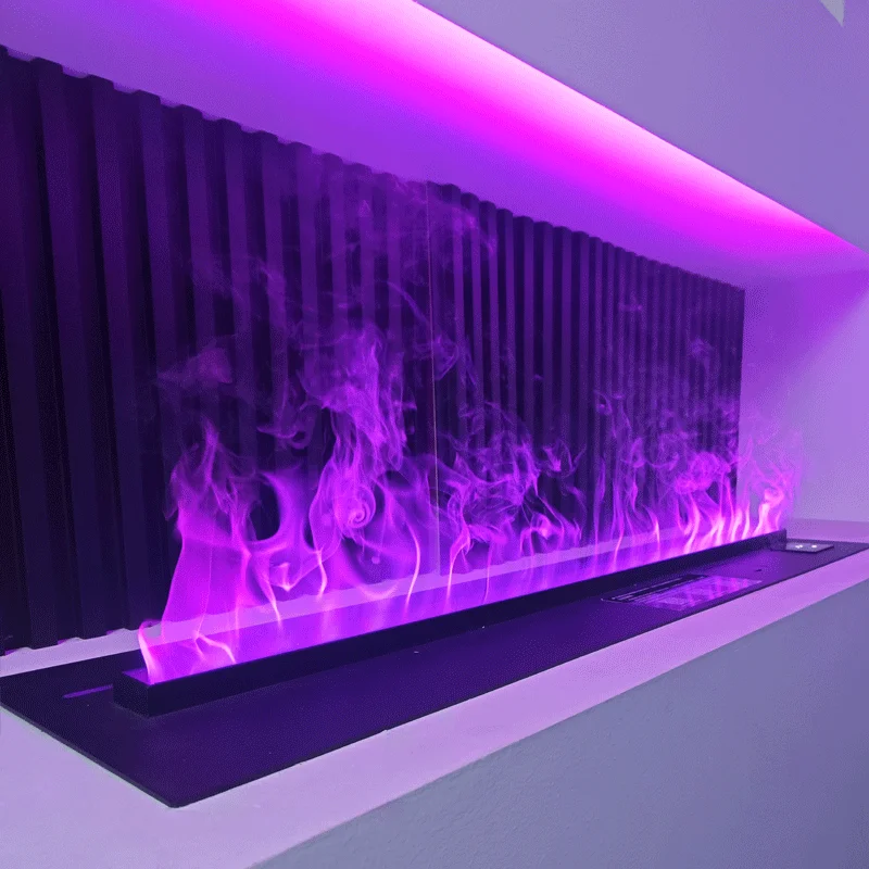 3D atomization electronics Customized APP Control UV Sterilization Interior Decoration Simulation Flame Water Fireplace