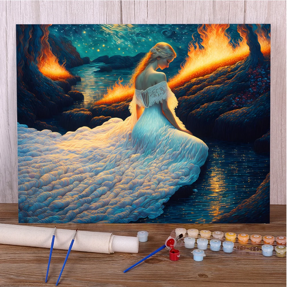 Women Art Paint By Number For Adults Art Custom Crafts Supplies For Adults Wall Decor Personalized Gift Ideas Wholesale 2024 HOT