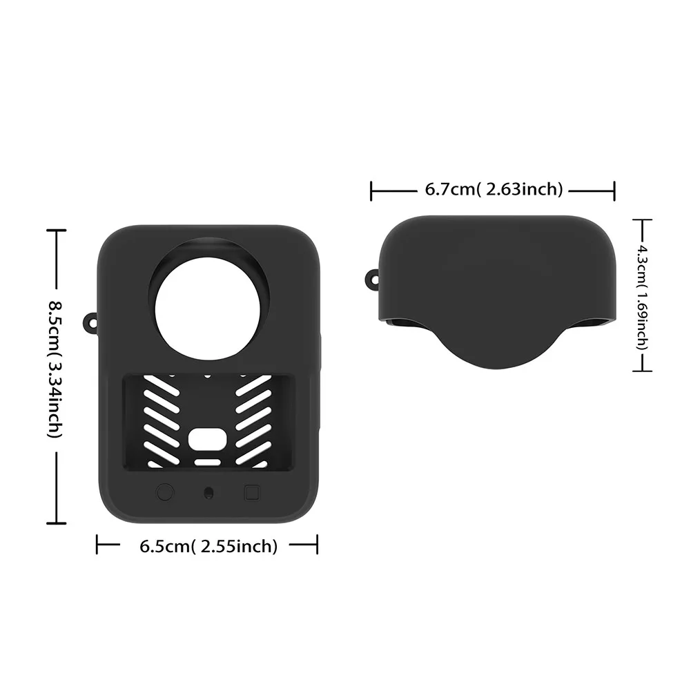 1 Set Silicone Protective Case Precision Cutouts For DJI Osmo360 Silicone Protective  Lens Cover Anti-Scratch Lightweight Parts