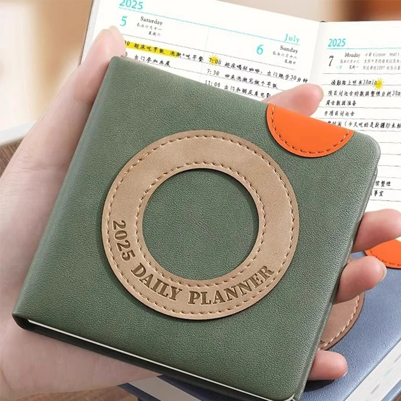 2025 Business Schedule, Small Student Daily Time Planner, Mini Record Book, Pocket Notepad, Memo, 184 Sheets