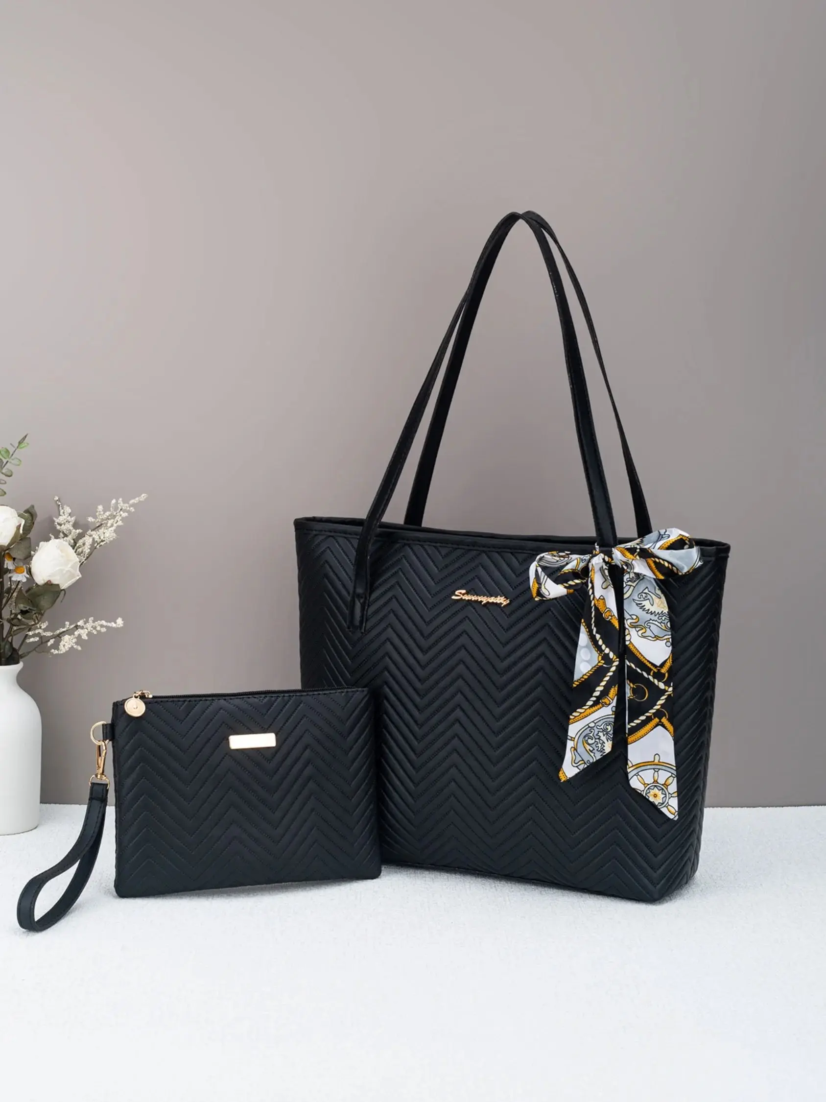 Neue stilvolle und vielseitige Damen-Umhängetasche, einfache und elegante Tragetasche mit großem Fassungsvermögen zum Pendeln – Detail 6