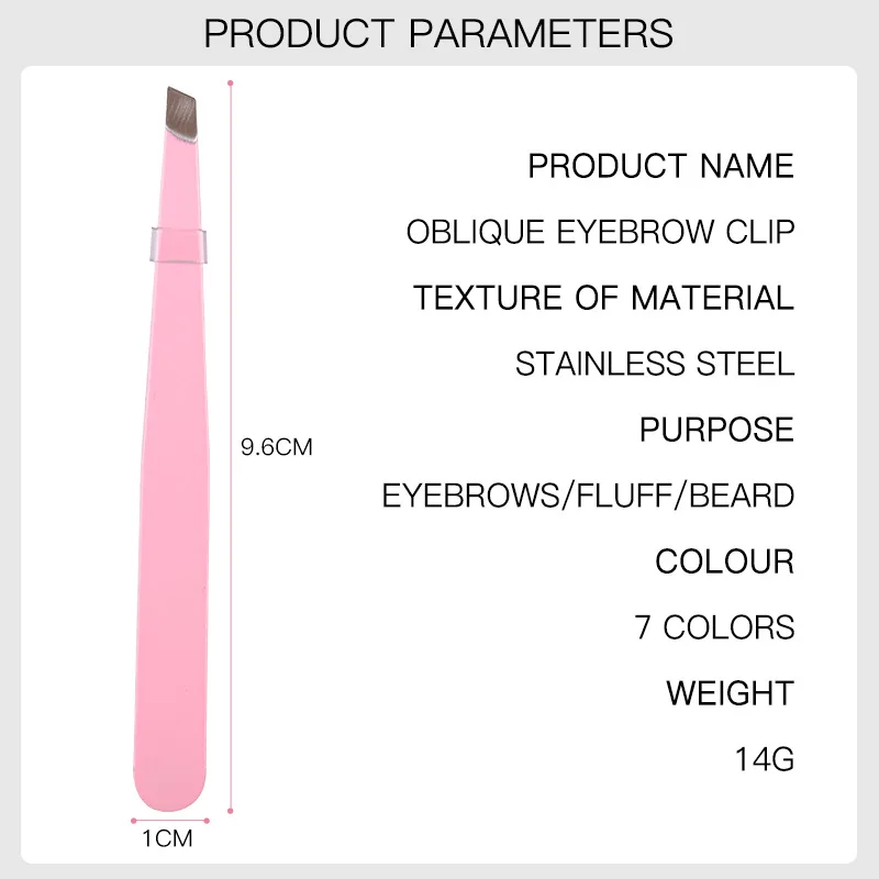 Stainless Steel Eyebrow Tweezers Set - Precision Tweezers for Eyebrow Shaping, Eyelash & Facial Hair Removal, Beauty Makeup Tool