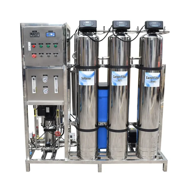 1000L H Stainless Steel Pressure Vessel Water Treatment Reverse Osmosis Industrial System Pump for Agricultural 99