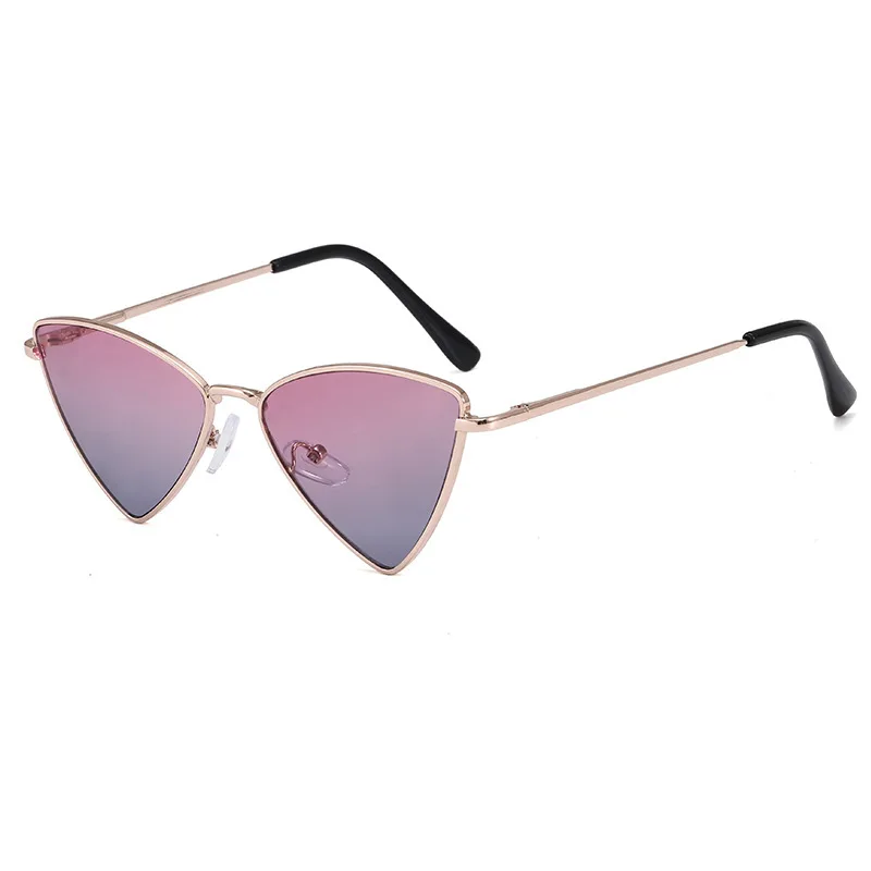 Hot Selling Color Triangle Children's With Small Frame Street Photo Design SunglaSSeS