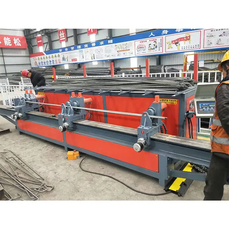 CNC 4-22mm Five-head Straight Reinforcement Bars Bending Machine