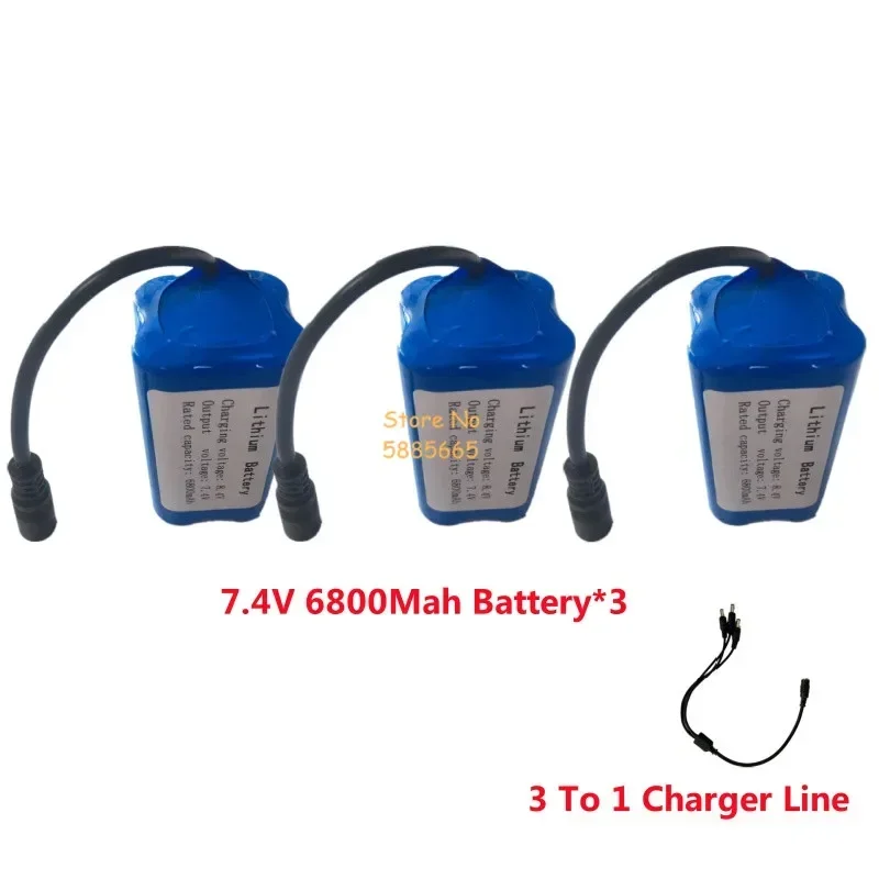 

ZV6 ZV06 RC Fishing Bait Boat Spare Parts Accessories 7.4V 20000Mah Battery/USB/Motor/Receiver/Cover CZV6 GPS Bait Boat Battery