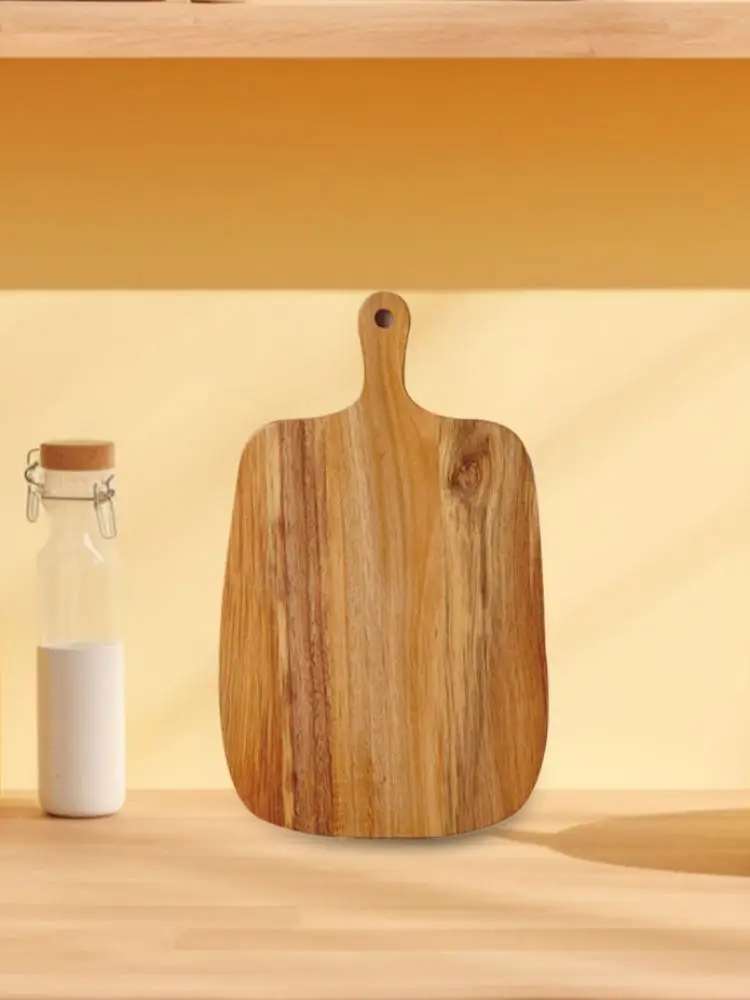 Tabla de recubrimiento versátil, saludable, sin químicos, tabla de cortar de madera maciza Natural durable, tabla de artesanía exquisita portátil