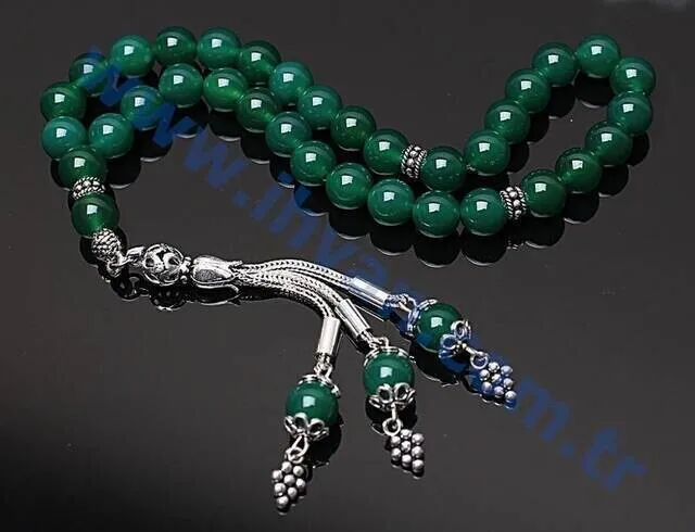 IQRAH Agate Stone Rosary (925 carat Silver)