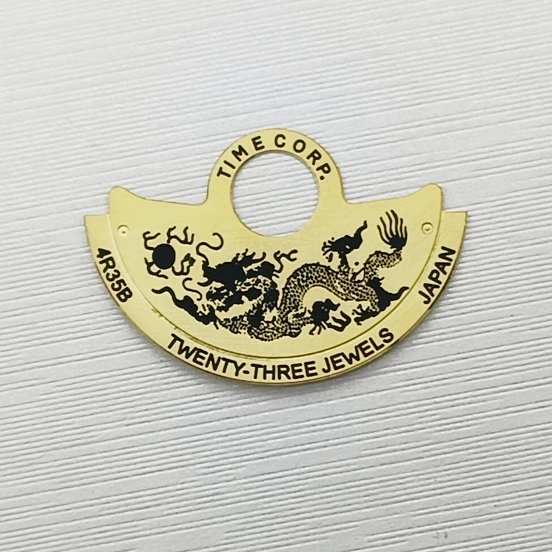 

Golden NH35 Movement Automatic Hammer Rotor Metal Patch Fits For 4R35 4R36 NH35 NH36 Movement SKX007 SKX009 Watch Refit Parts