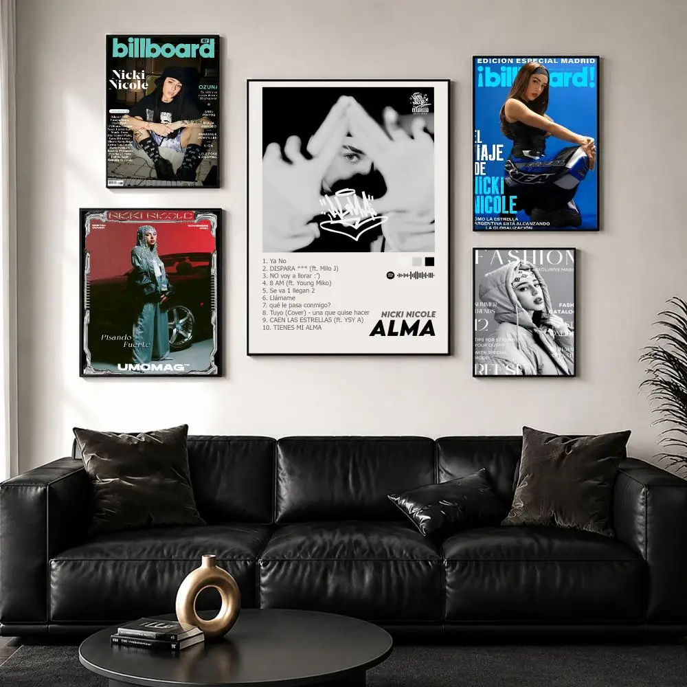 Nicki N-Nicole Singer Alma Poster Perfect Sticker Self Adhesive Wall Art Decor for Home Office Dining Spaces