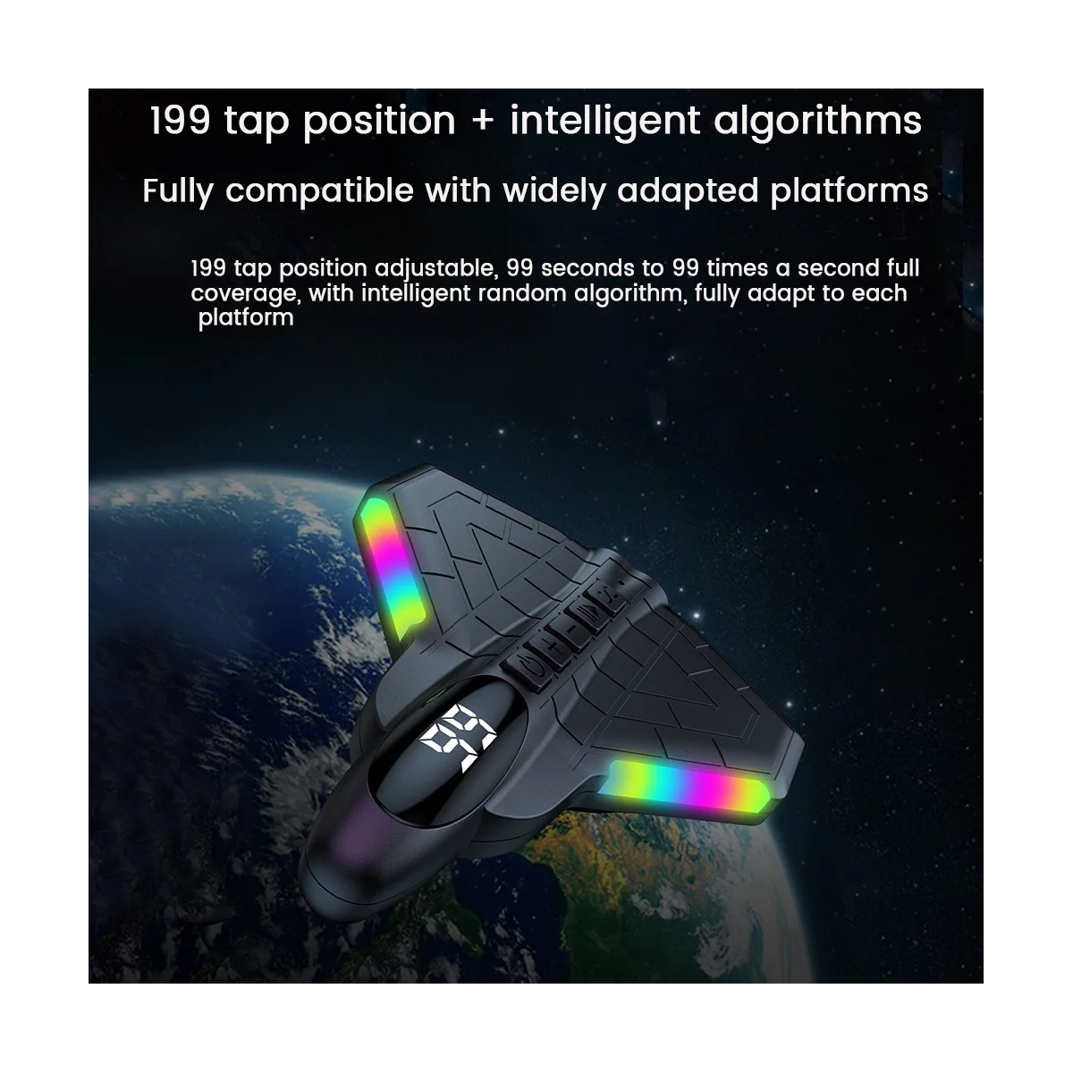 Auto Clicker for Phone Automatic Phone Screen Tapper Finger Clicking Simulator for Gaming Shopping Live Broadcasts-E