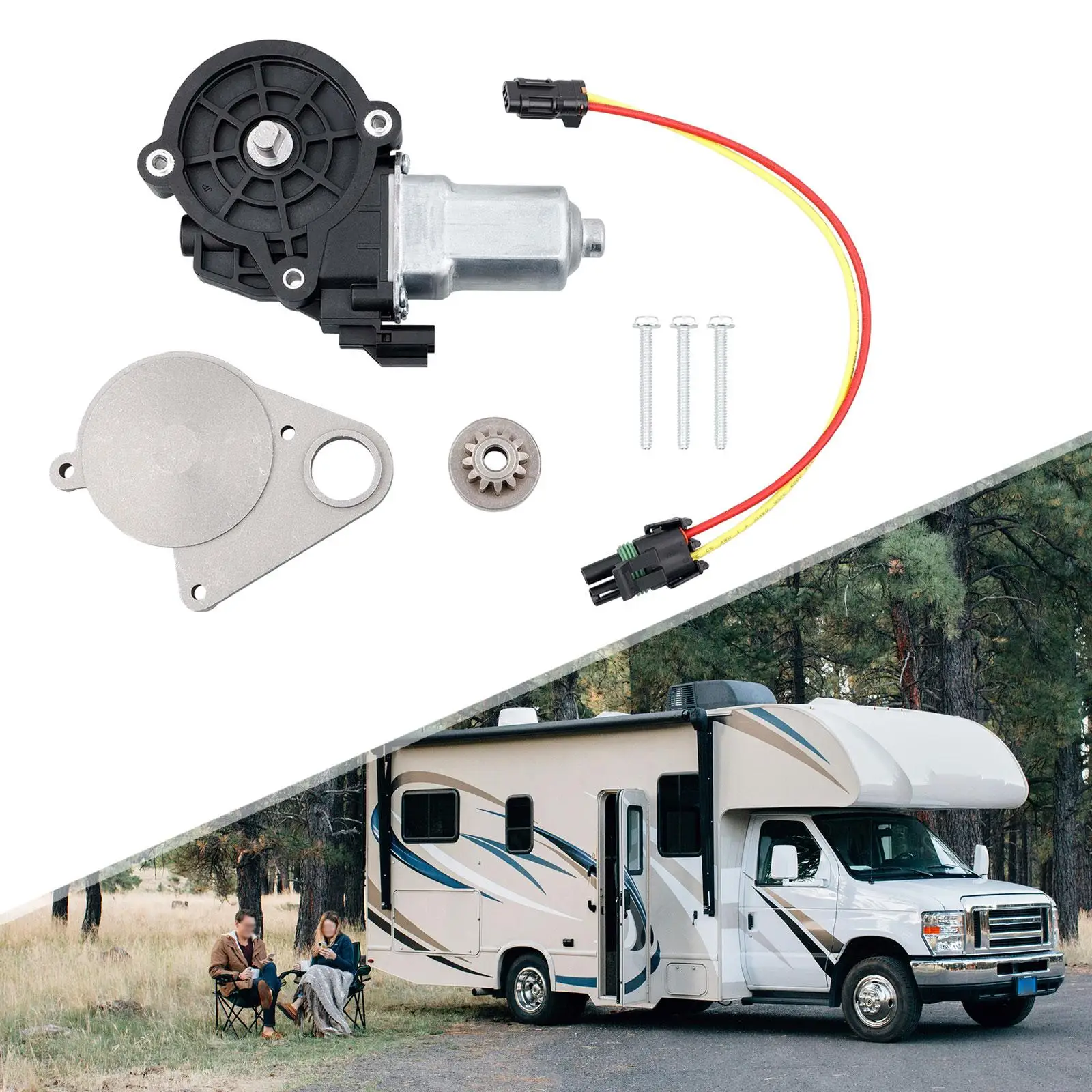 RV Step Motor High Performance 379608 Spare Parts, Assembly Direct Replaces Accessories for Travel Trailers Motorhomes