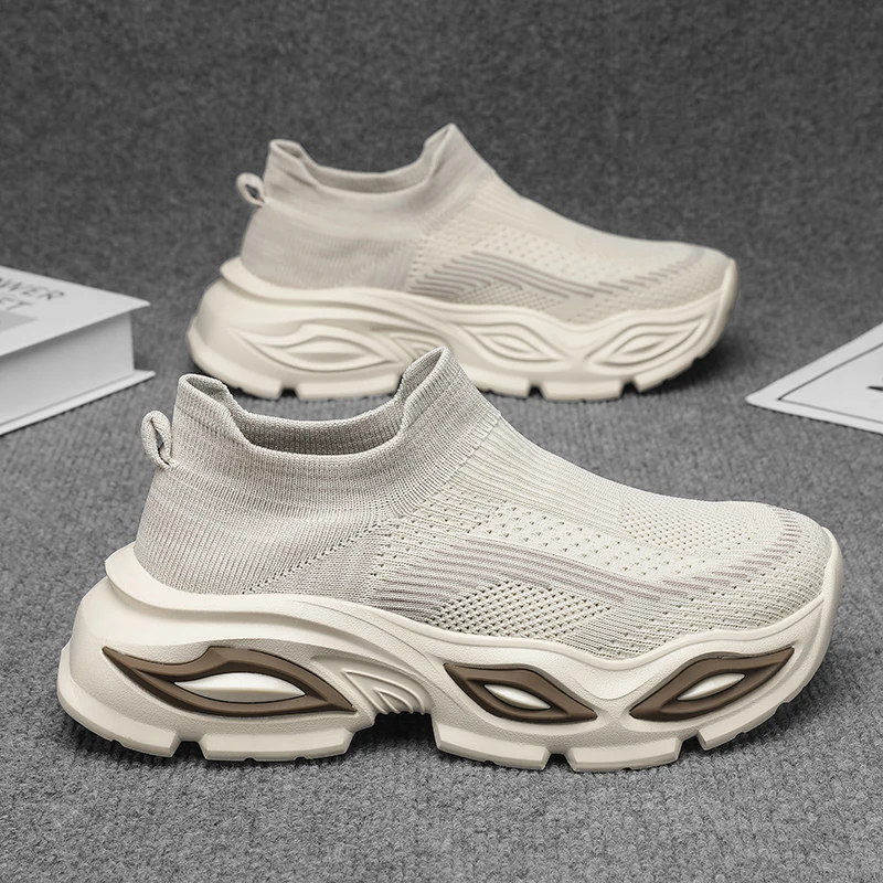 

2026 Summer New Foot Protection Mens Sports Shoes Marathon Training Breatha Running Shoes Rebound Wear Resistant Walking Shoes