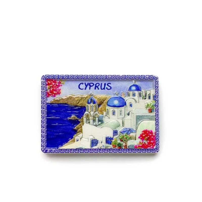 

Cyprus Travel Scenery 3D Magnetic Sticker Creative Travel Souvenir Fridge Magnet Home Decor