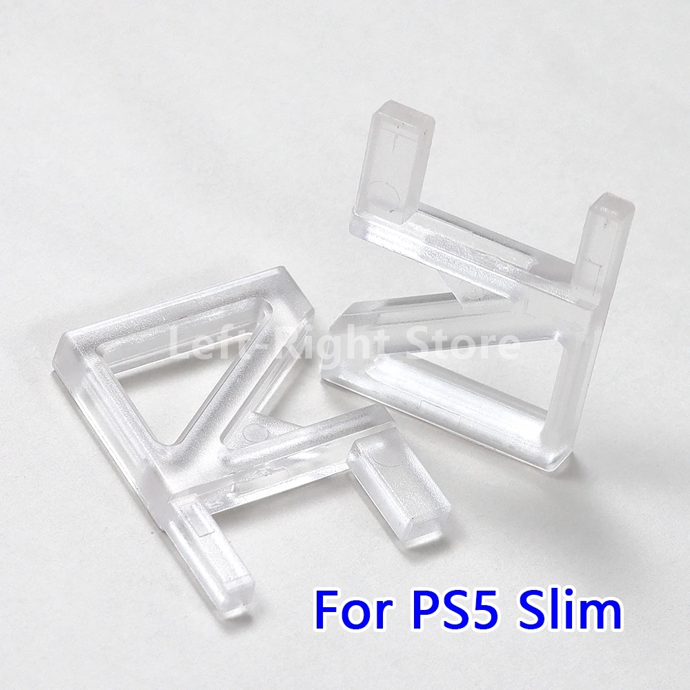 50PCS For PS5 Slim Console Horizontal R Stand Transprent Triangle Support Acrylic Stable Bracket For Sony Playstation 5 Slim