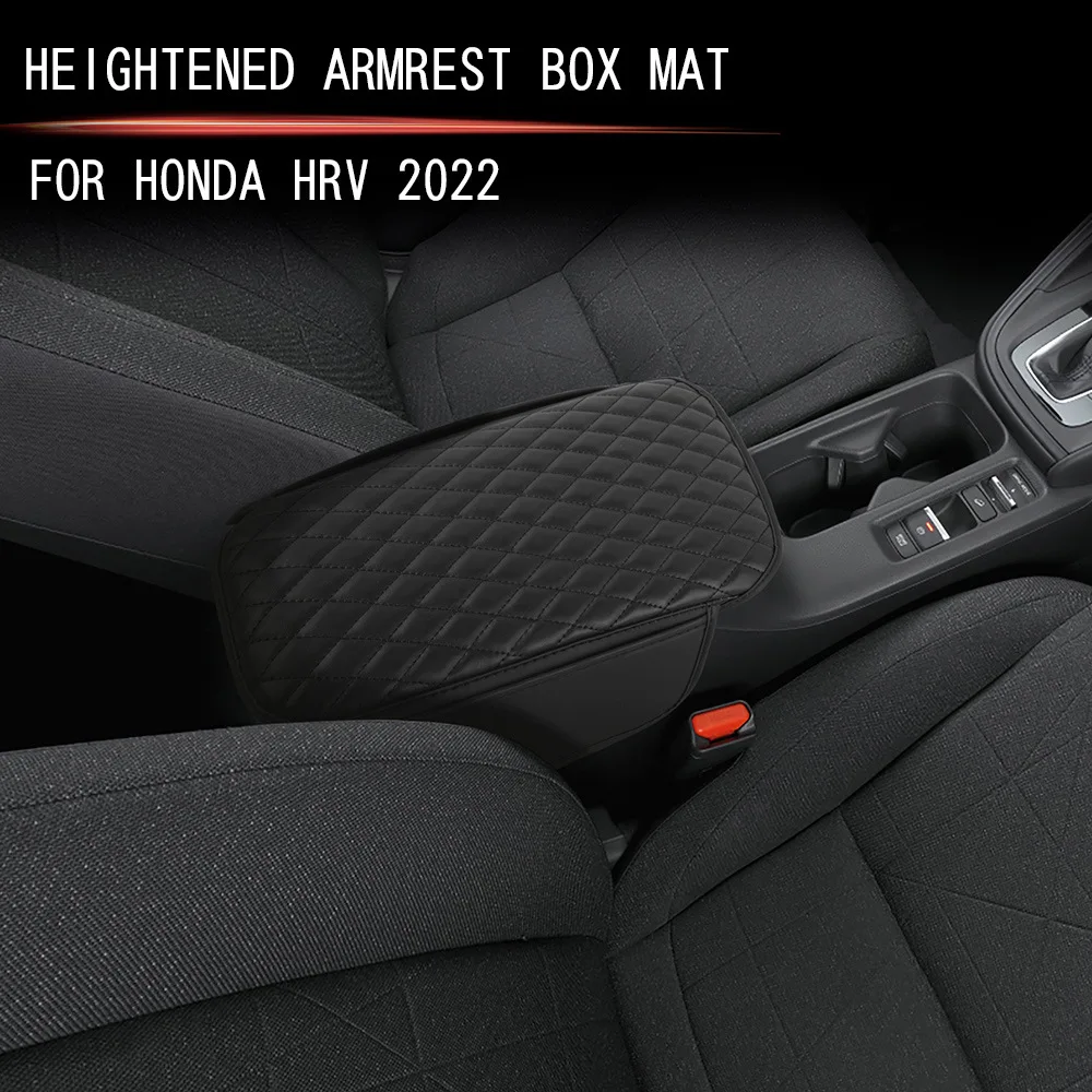 

Чехол на центральную консоль автомобиля, подлокотник, подушка с карманом, подлокотник, коврик для подлокотника, подлокотник для хранения для Honda HRV HR-V 2021 2022