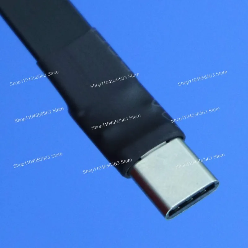 ADT USB3.1 flat extension cable A male to C male type-c angle, chassis built-in cable