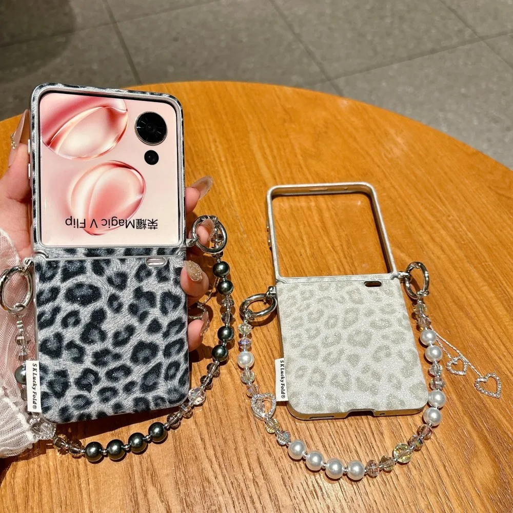 

Leopard Print Pattern Phone Case For XiaoMi Mix Flip 2 Bracelet Hard Shell Axis Protection Shockproof Back Cover