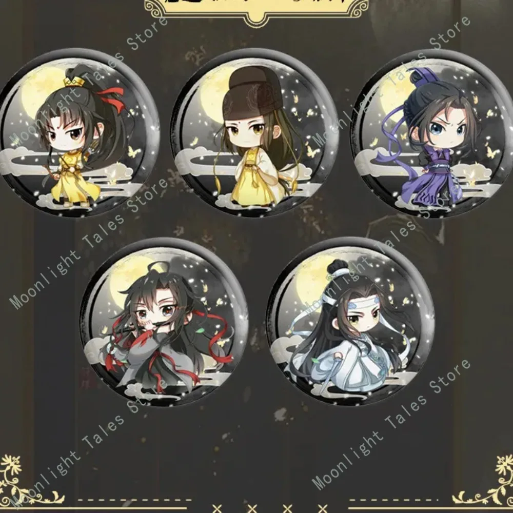 

Mo Dao Zu Shi Chibi Badge Anime Pin Brooch Collectible Gift Wei Wuxian Lan Wangji Anime Merch Pendant Bags clothing Decorations