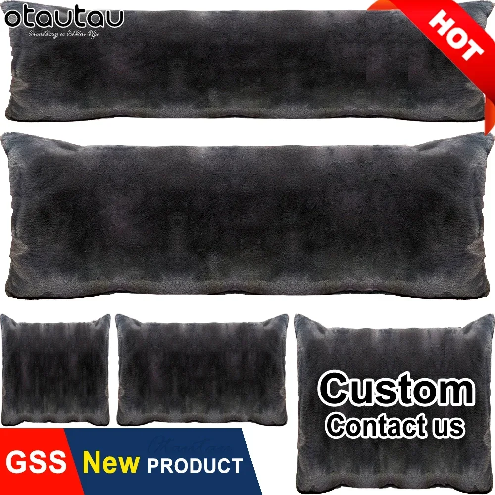 OTAUTAU Soft Fluffy Faux Fur Throw Pillow Case Cover Home Decor Plush Velvet Pillowcase Cushion Car Chair Sofa Bedding KD006