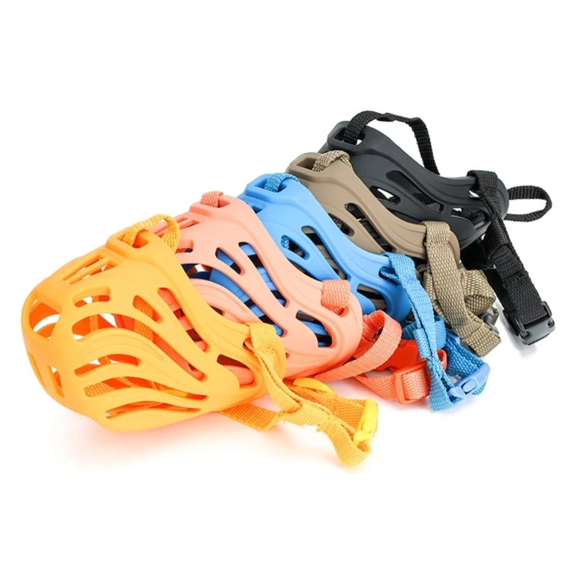 Mouth Guard for Medium Large Dogs Secure Biting Soft Basket Muzzle Outdoor Wear HX6C