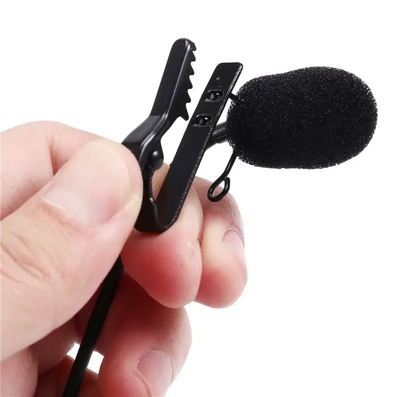 B86B Lavalier Microphone for DJI MIC, High-Definition Sound Quality 3.5mm Plug Collar Clip Microphone, Shielded Cable 150cm