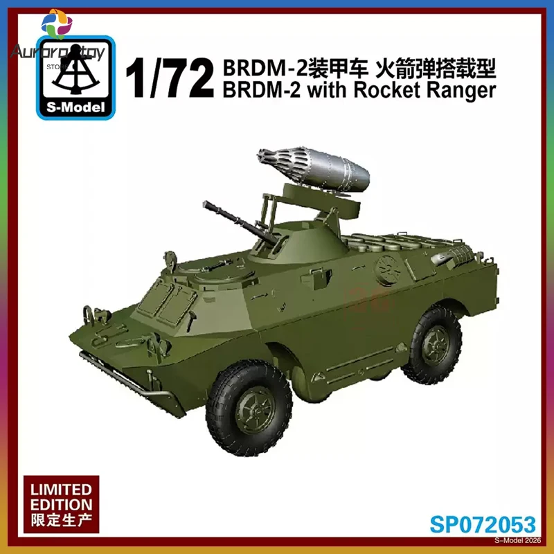 

Sextant Sp072053 Quick Build Military Model 1/72 Brdm2 Rocket Mounted Armored Vehicle Assembly Ornament Gift For Hobby Lovers