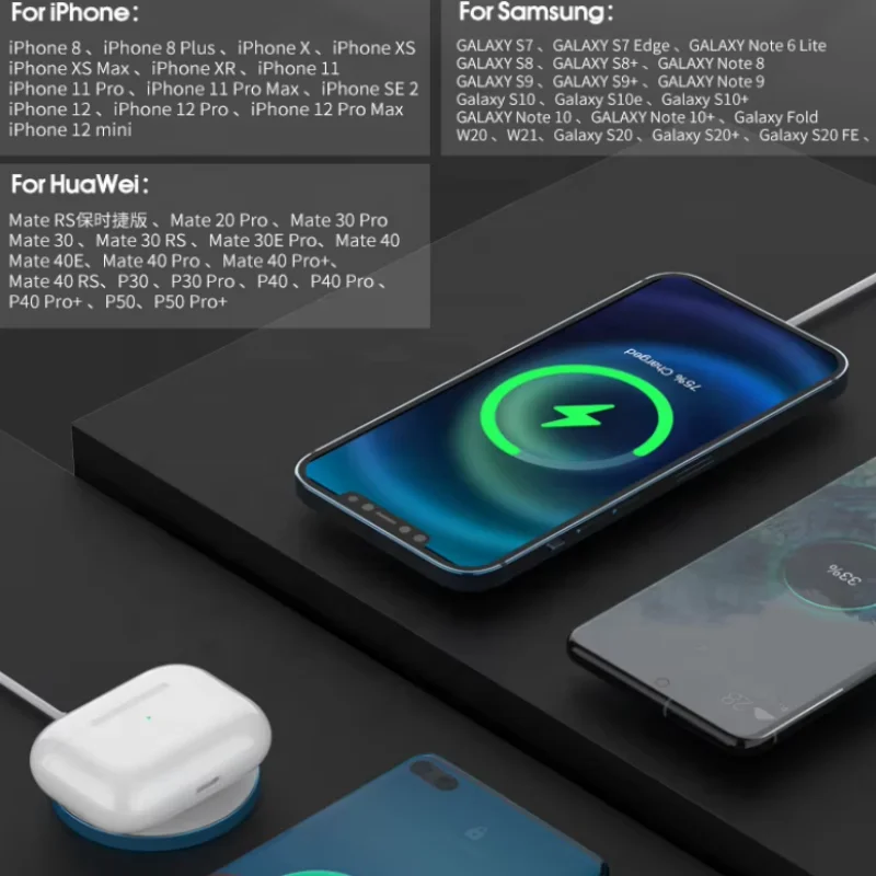 15W Fast Wireless Charger Certified Mini Wireless Charging Pad for iPhone For Samsung Magnetic wireless charger for iPhone 13/14 - Image 2