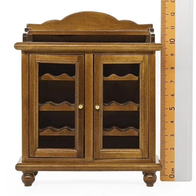 

Miniature Wooden Wine Cabinet Model For 1/12 Dollhouses Decoration And Collector