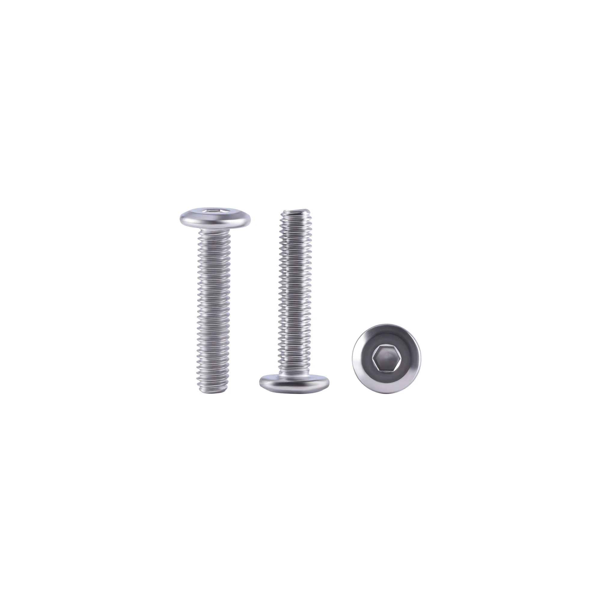 15PC M6 x18/35/30/50mm 304 Stainless Steel Flat Head Hex Hexagon Socket Cap Bolts Screws Allen Head Screws