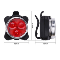 Y49A-Outdoor Bicycle Waterproof COB 3 LED USB Rechargeable 4 Modes Bike Night Ridefront Head Lamp & Rear Tail Light