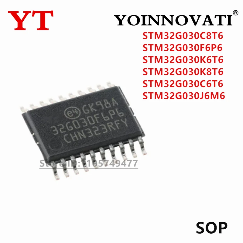 2Pcs New Original STM32G030C8T6 STM32G030F6P6 STM32G030K6T6 STM32G030K8T6 STM32G030C6T6 STM32G030J6M6 STM32G STM32G030