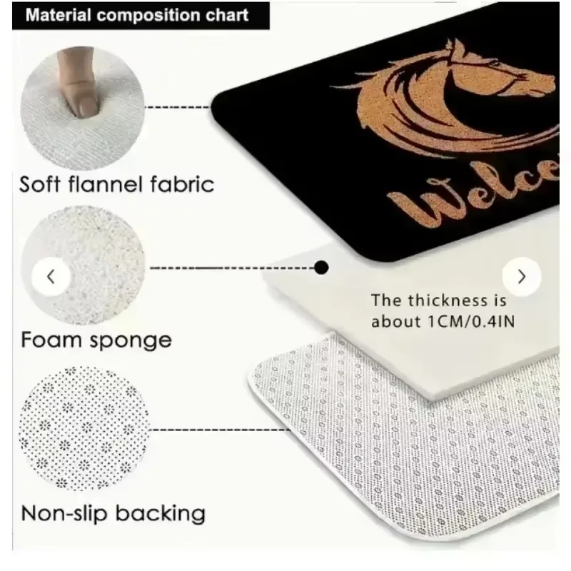 MINISO ديزني غرزة الكرتون لطيف سجادة باب غرفة الطفل غرفة نوم الحمام المطبخ مدخل السجاد ديكور المنزل عدم الانزلاق قابل للغسل البساط #5