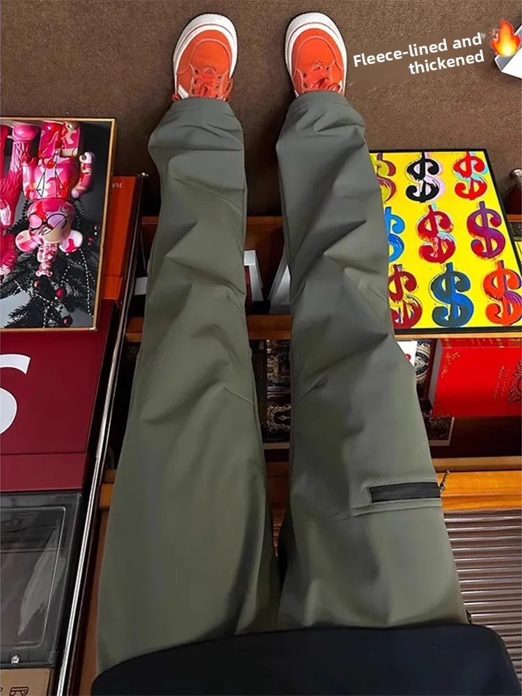 

Мужские утепленные брюки GTLA Military с жесткой подкладкой, для активного отдыха, осенне-зимние, повседневные, прямого кроя