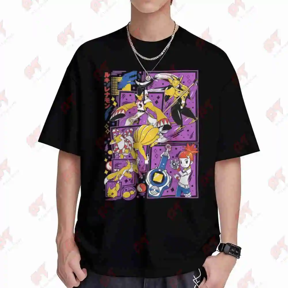 Camiseta de manga corta Renamon Viximon Kyubimon Sakuyamon Taomon Rika Nonaka 100% algodón