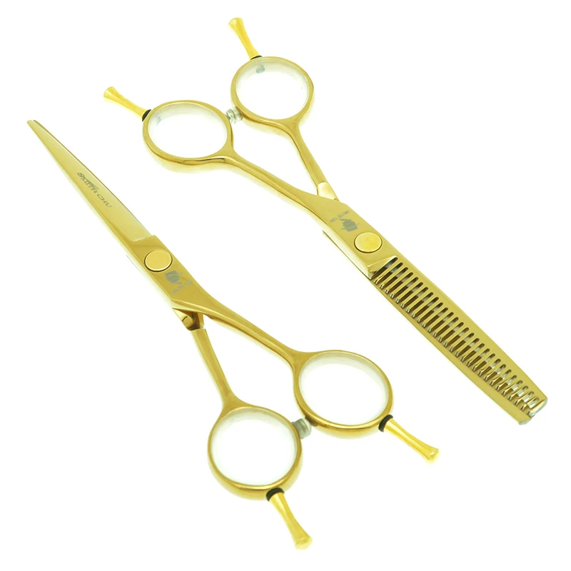 Smith Chu 5.5 inch Japan 440c Hairdressing Hair Scissors Hair Cutting Shears Salon Thinning Scissors Designed for Barber A0002C