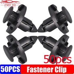 50Pcs/Set Auto Bumper Fender Push 8mm Rivet Retainer Plastic Car Fastener Clip for Universal Car Rivet Fasteners