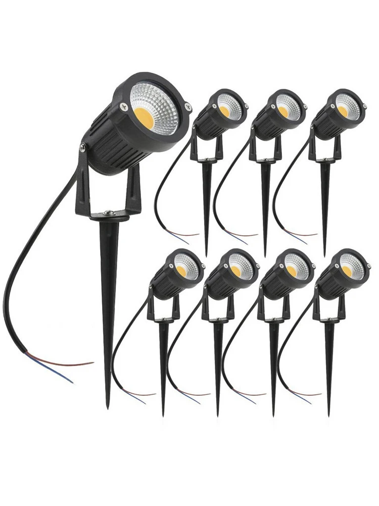 Imagem -06 - Outdoor Led Jardim Luzes Paisagem Spike Bulb Impermeável Lawn Lamp Path Spotlights Ip65 5w 220v 12v 24v